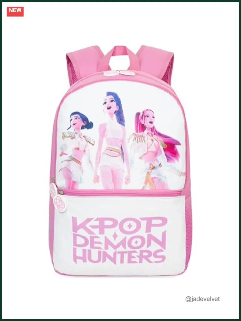 Girls Licensed KPop Demon Hunters Backpack School Bookbag Padded Straps 18in